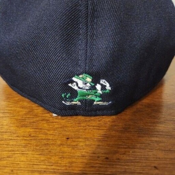 New Era Notre Dame Fighting Irish Navy blue hat‎ 59fifty fitted Men's Size 7 7/8 - Picture 5 of 8